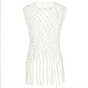 $99 NWT ONE TEASPOON Hand Knotted Castaway Top In Natural Size Small/Extra Small